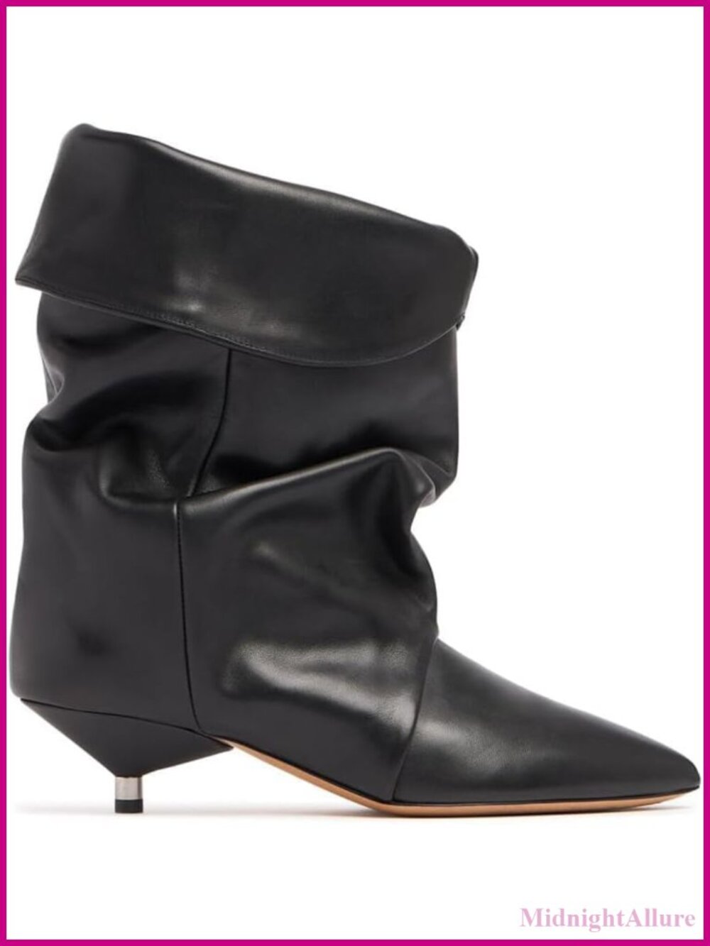 Womens Suede Slouchy Fold Over Ankle Boots Kitten Heel Booties